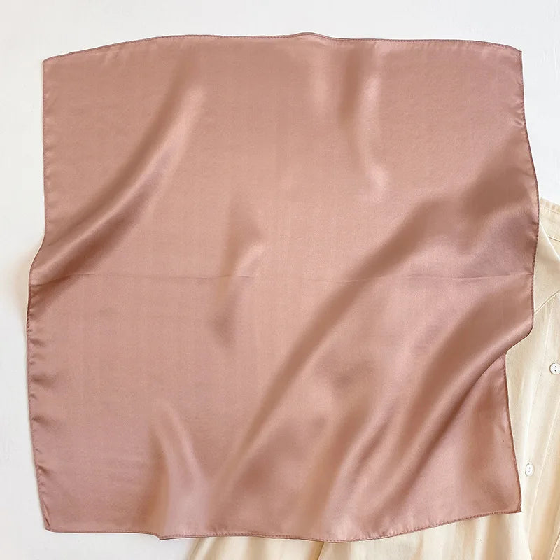Nature Silk Neck Scarves Lady Foulard Lovely Strawberry Print 100% Real Silk Square Scarf for Women Bag Ribbon Hairband Kerchief