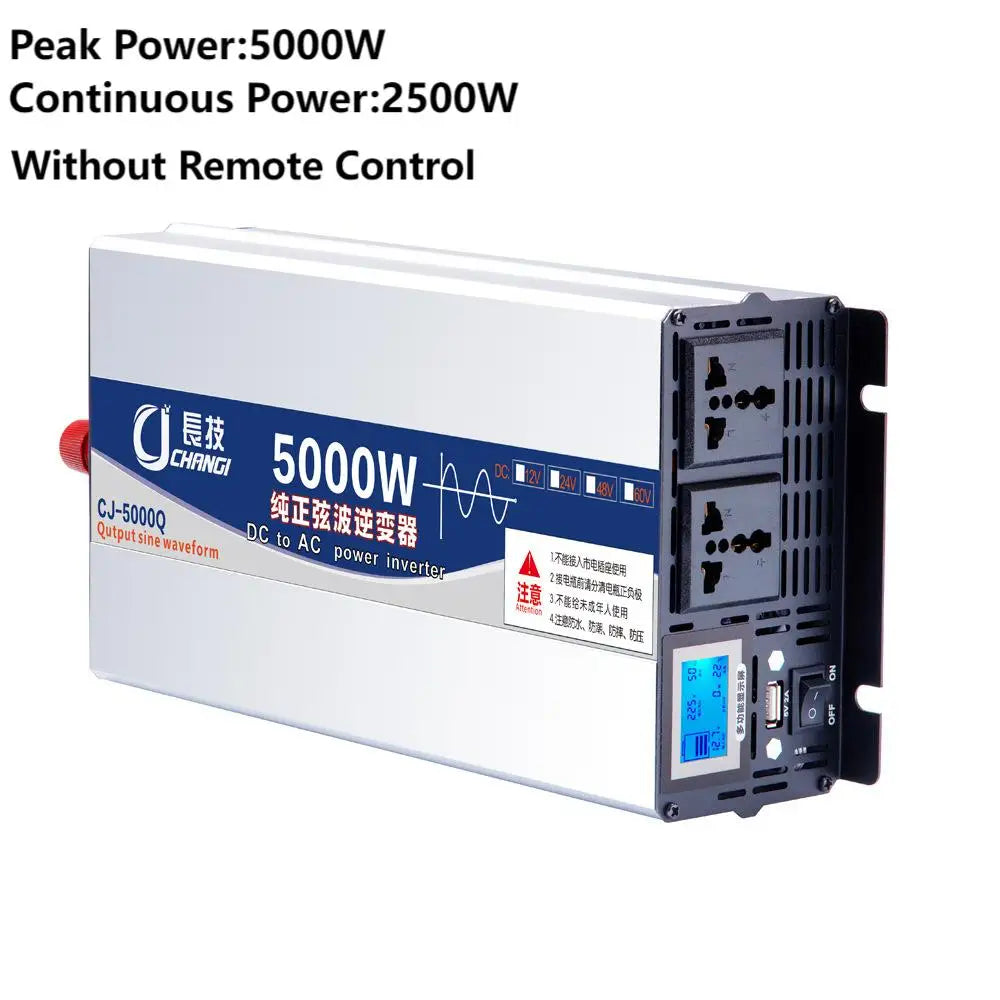 Pure Sine Wave Inverters 10000W 12000W Power Car Solar Inverter 12V 24V 48V 60V 72V to AC 110V 220V,50Hz,60Hz Voltage Converter
