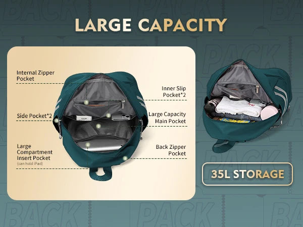 Women Travel Backpack Climbing Bags Waterproof Backpack With Shoe Compartment Nylon Sports Backpack Men Fitness Swimming Bag