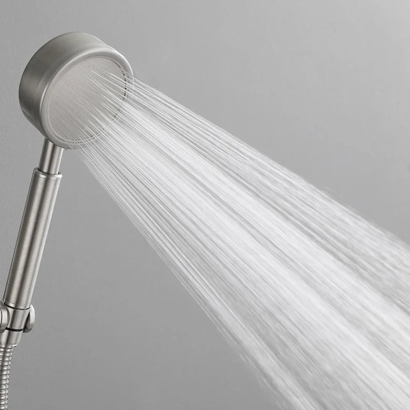 Bathroom Shower Faucet Stainless Steel Triple Bathtub Faucet Mixers Hot Cold Mixer Valve Nozzle Tap Wall Mounted Home Shower Set