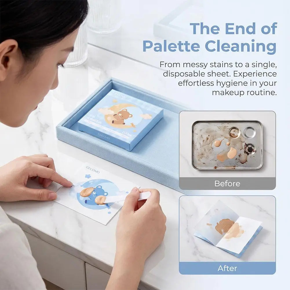 Makeup Mixing Paper,Disposable  Foundation Makeup Palette For Nail Art Eye Shadow Pigment Blending,Makeup Palette Mixing Tray
