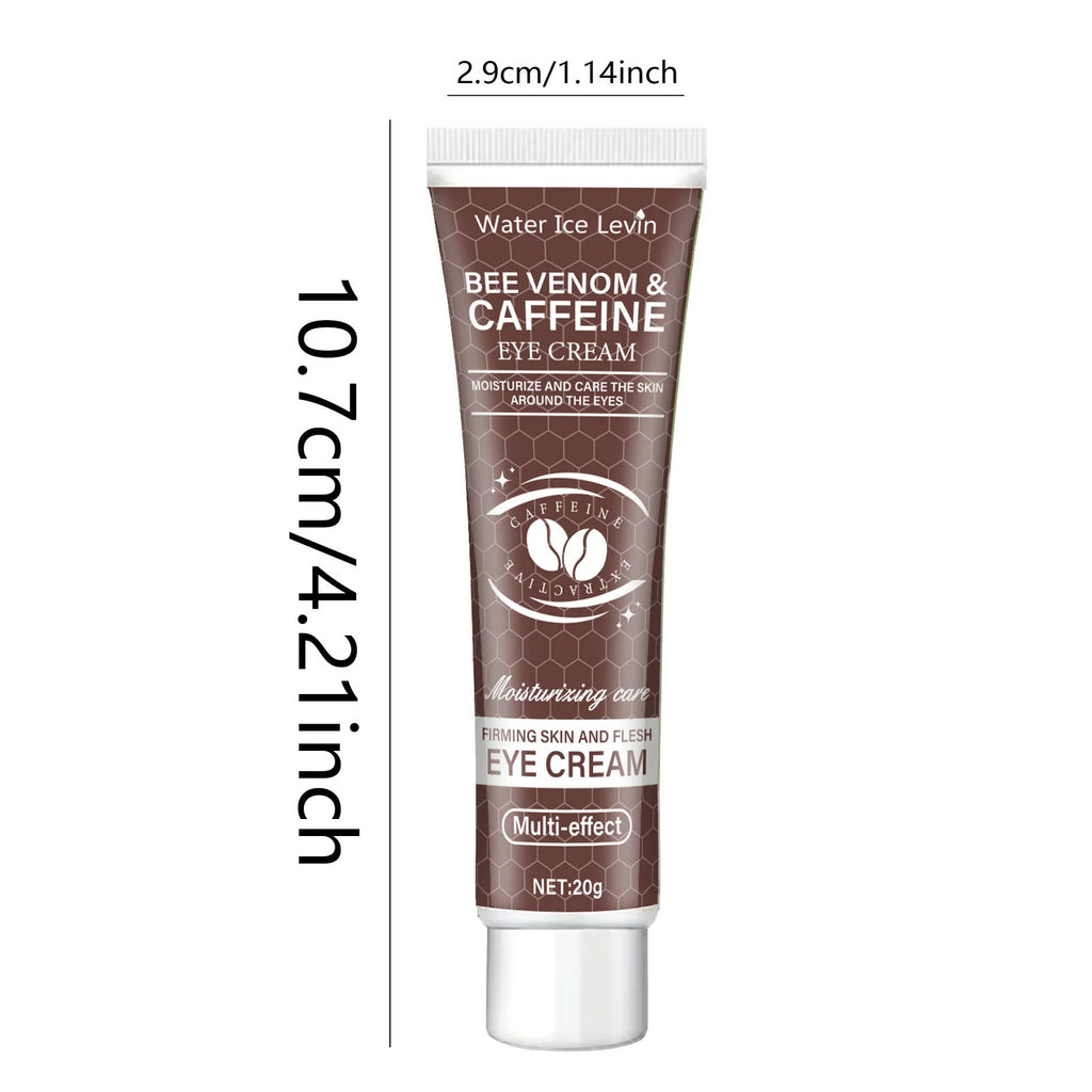 Natural caffeine powerful moisturizing and firming eye cream 20g, used for puffiness and dark circles. After use, it lifts the eye area, reducing wrinkles and signs of aging, and lightens the appearance of sagging skin