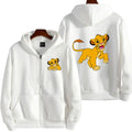 The Lion King Anime Women Zipper Hoodie Jacket Spring Autumn 2025 Fashion Men Sweatshirt Green Couple Oversized Clothes Coats