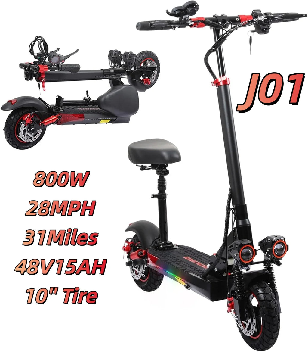 EOEOTWO 1200W Off Road Electric Scooter for Adults 48V Long Range E-Scooter 30MPH Fast Speed 11" Tubeless Tire Foldable Kick Scooter