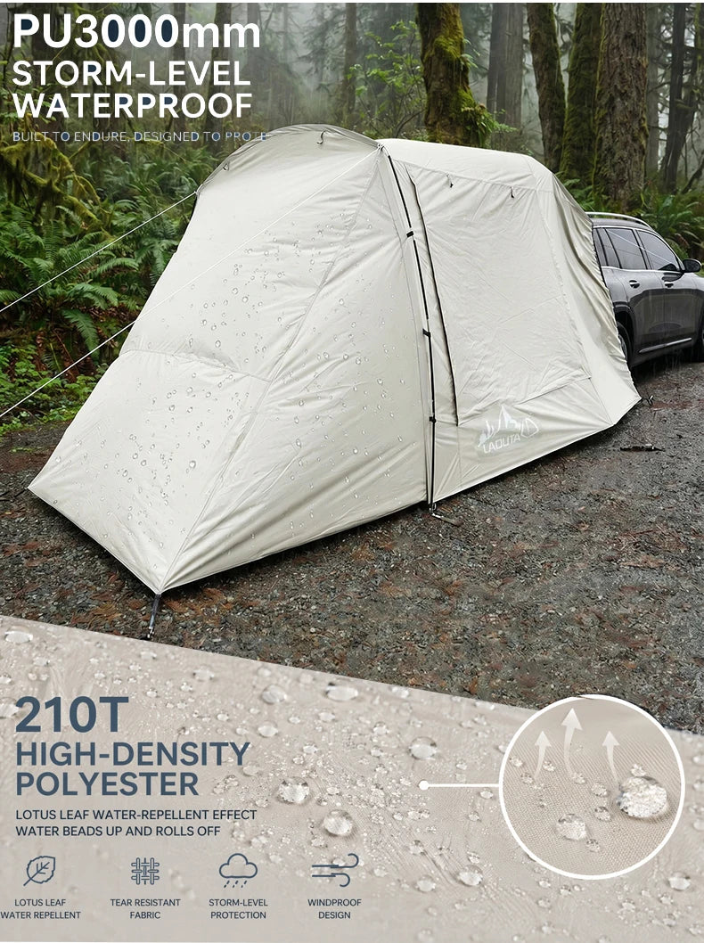 Lohascamping Car box docking tent  Portable Waterproof SUV Tail Tent 3-4 people Dome tent Sunshade Tunnel style tent,Large tent,