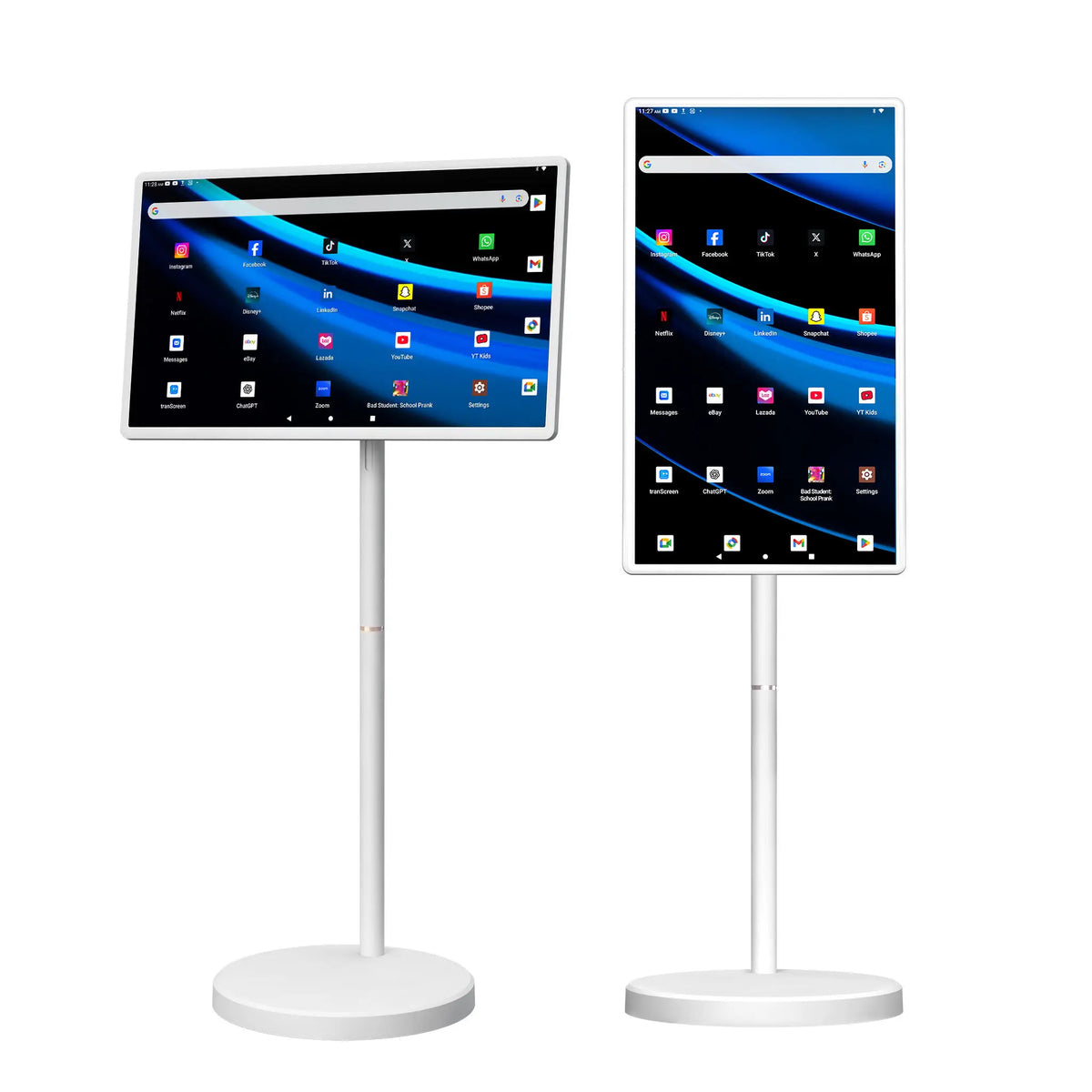 Hot 32 Inch Android Portable Smart TV with Battery Capacitive Display Vertical Touchscreen LCD Monitors All in One Portable TV