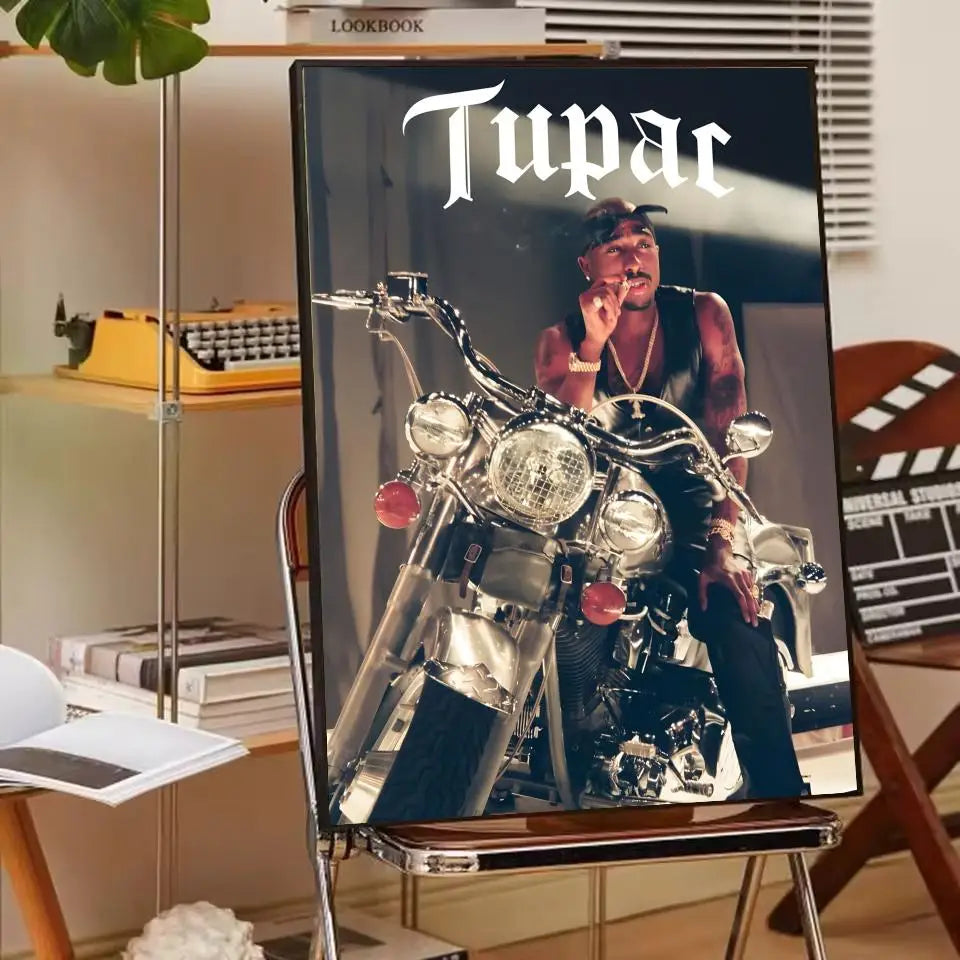 Rapper 2Pac T-Tupac S-Shakur Poster Paper Print Home Living Room Bedroom Entrance Bar Cafe Art Painting Decoration