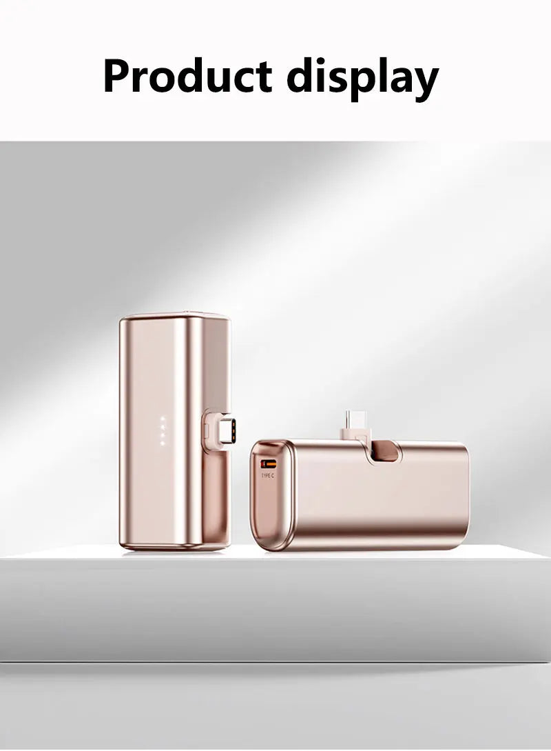 22.5W Fast Charging USB C Power Bank 500000mAh Mini Portable Charger for iPhone 15 16 Android Devices Travel Battery Pack
