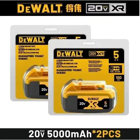 100% Original DeWalt Batteries 20V 6000mAh Li Ion Battery For DCB206 DCB205 DCB204 DCB200 DeWalt Power Tools Air Transport