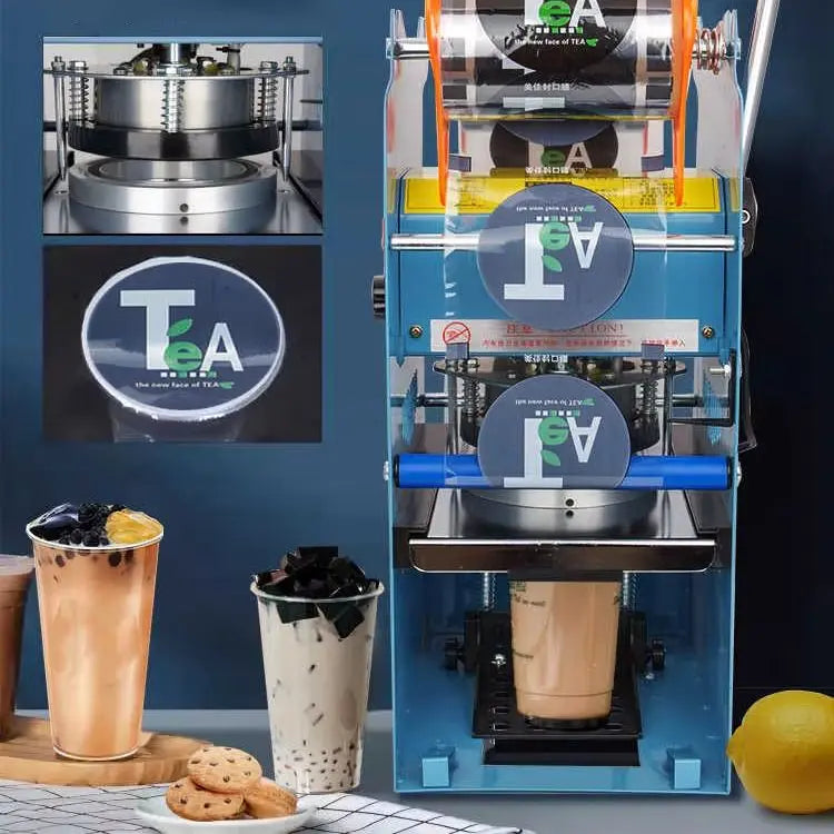 Full Automatic Cup sealer Cup Sealing machine Bubble tea machine for 9.5CM Paper Milk tea/Coffee cup Boba Tea