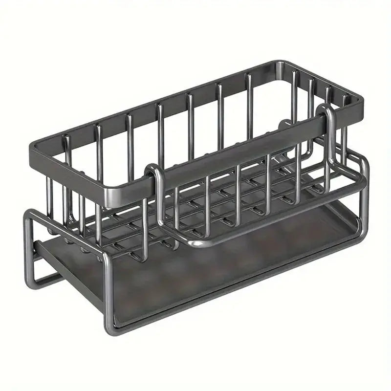 A36T-Kitchen Sink Organizer Rack,Kitchen Rack, Household Sink Tableware Drain Storage Rack,Sponge Detergent Storage Rack