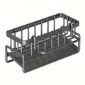 A36T-Kitchen Sink Organizer Rack,Kitchen Rack, Household Sink Tableware Drain Storage Rack,Sponge Detergent Storage Rack