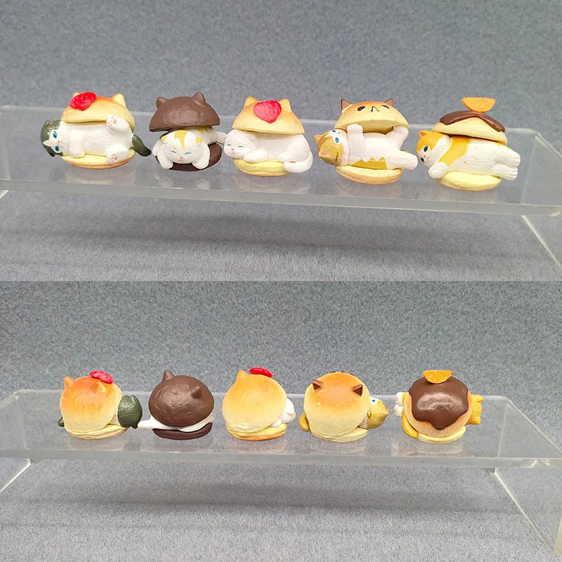 Mofusand Burger Cat Series Blind Box Cute Heal Animal Diy Desktop Ornament Model Toys Mystery Box Surprise Peripheral Fun Gifts