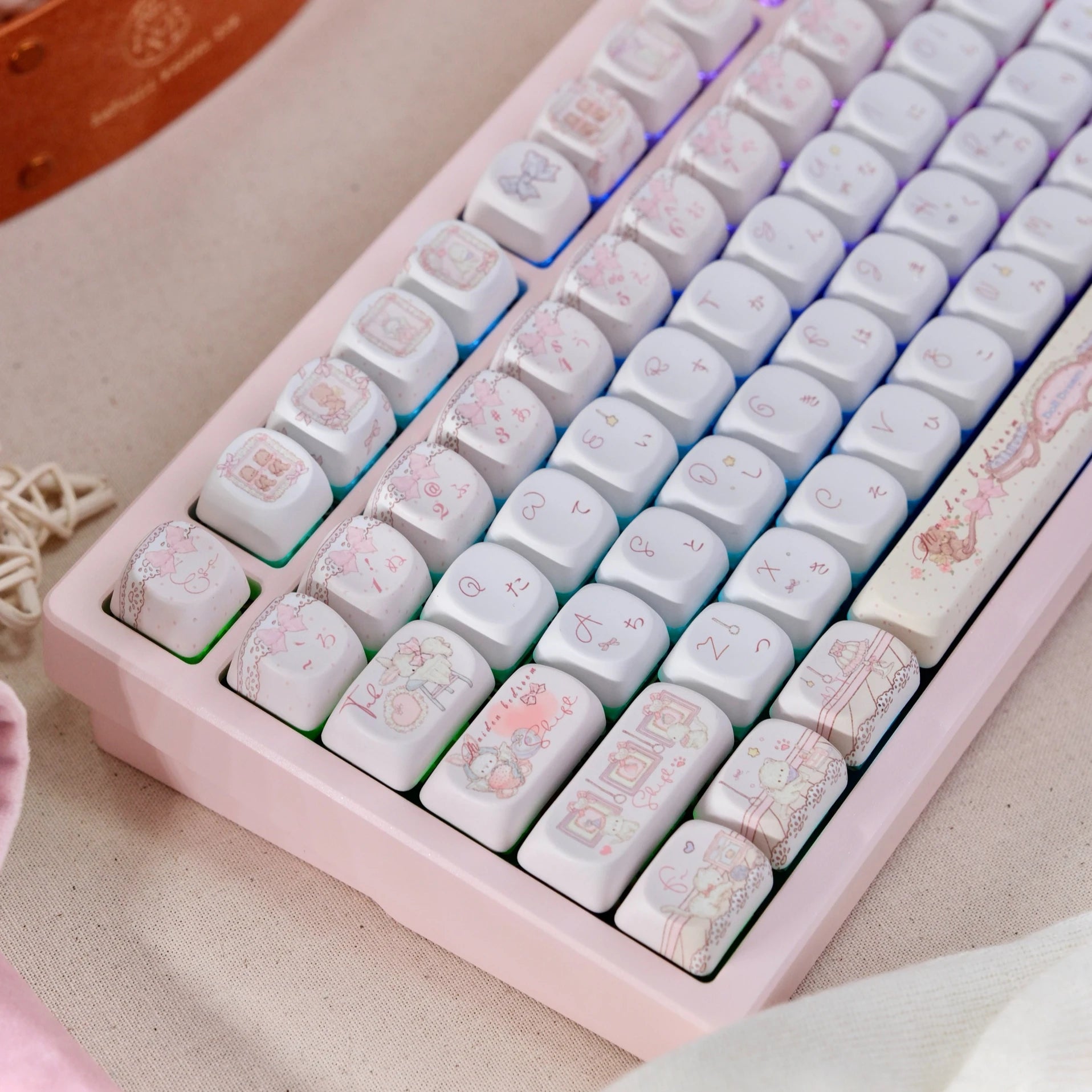New Theme Keycaps 139 Keys SOA Cherry Profiled PBT Double Shot Japanese Keycaps for MX Switch Alice ANSI ISO Layout Keyboard Kit