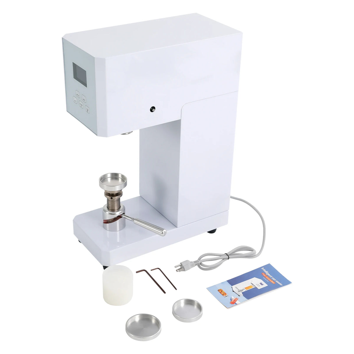370W Automatic Milk Drink Bottle Sealer Cans Sealing Machine, Beverage Seal Machine LED Display