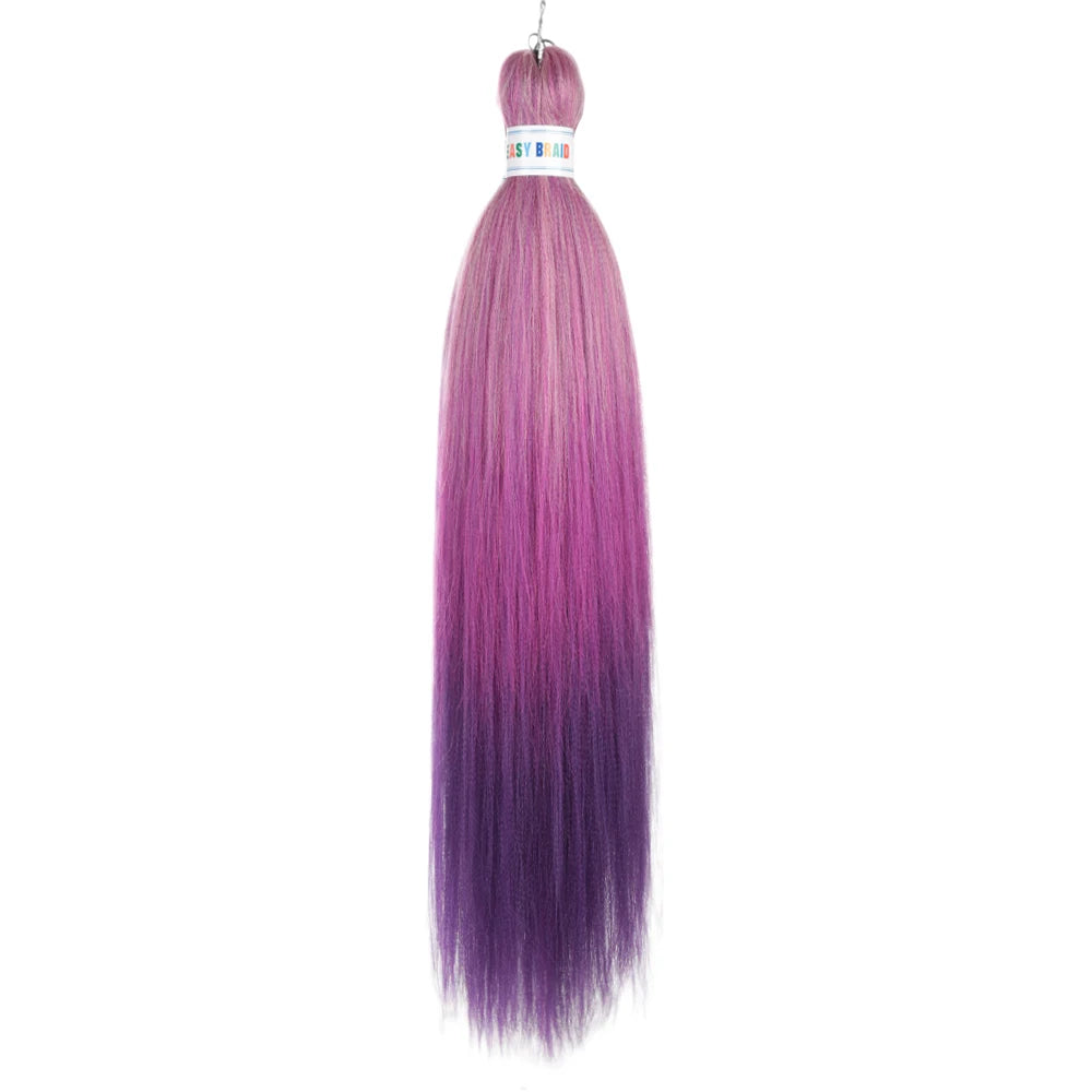 Ombre Kanekalon Braiding Hair Extensions Pre Stretched 26 Inch Synthetic Hair for Afro Jumbo Box Braids Natural Looking