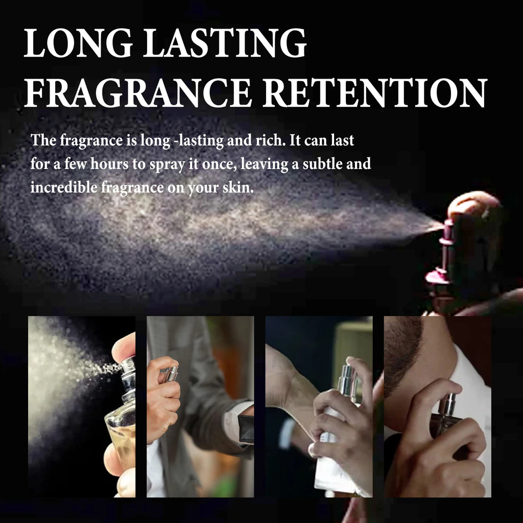 Roxelis 50ml Men Charming Fragrance Gentle Formula Long Lasting Fresh Mint Scent  Elegant Gentleman Fragrance Perfect for Dating