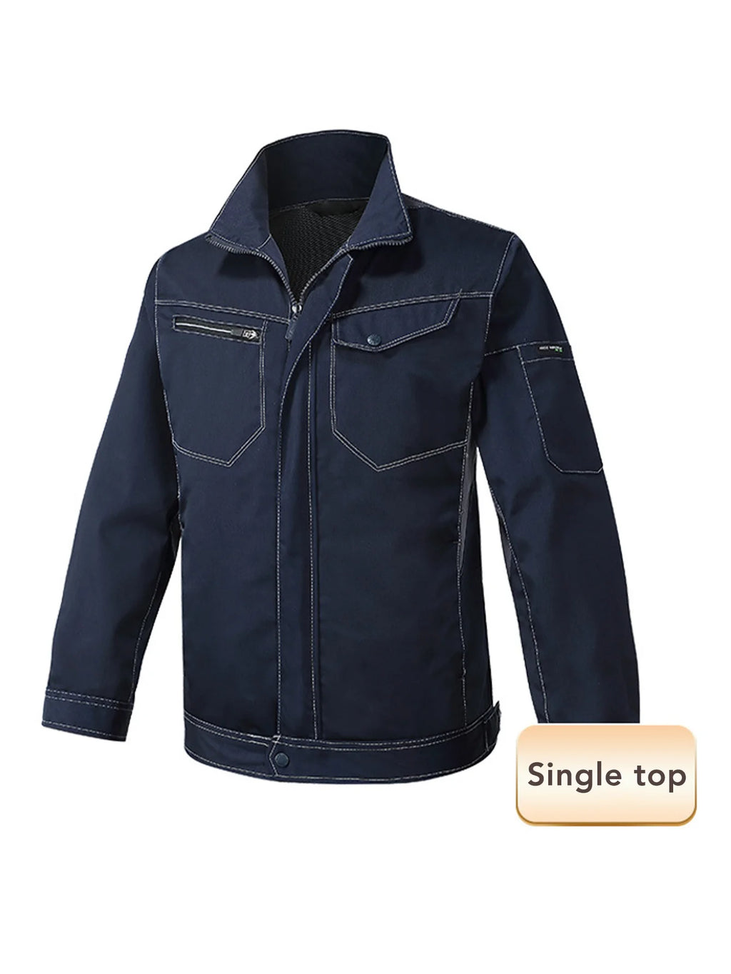 Fashion Denim Workwear for Men Women Spring Autumn Long-sleeved Work Clothes Wear-resistant Uniform Coat Workshop Uniforms