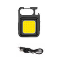 Home 3 Lighting Modes for Camping Super Bright MINI COB Keychain Flashlight Charging Lamp Camping Lights with Magnet