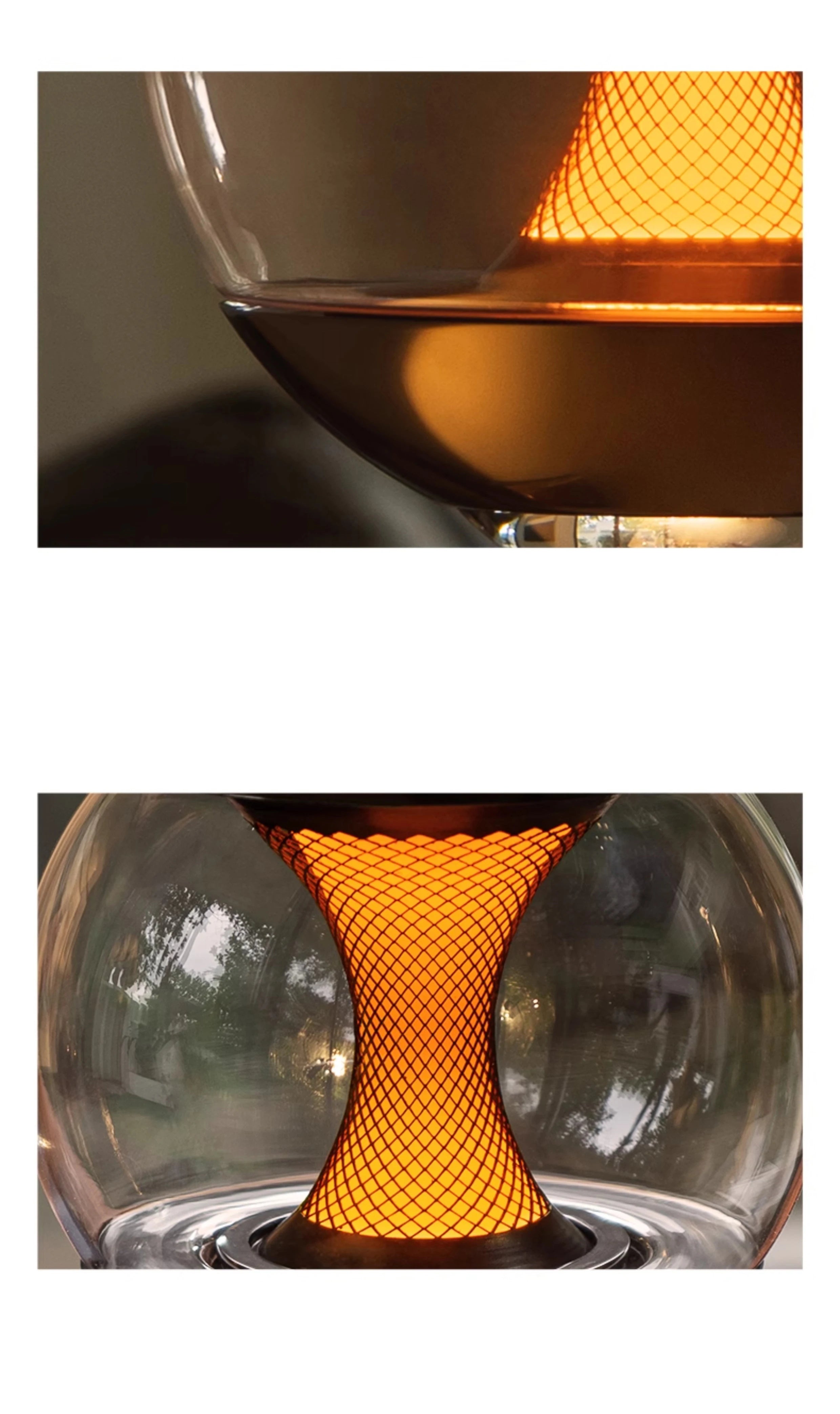 Glass Pendant Light Modern Dining Room Table Afterglow Sunset Lamp Entryway Balcony Round Table Bedroom Bedside Sleep Chandelier
