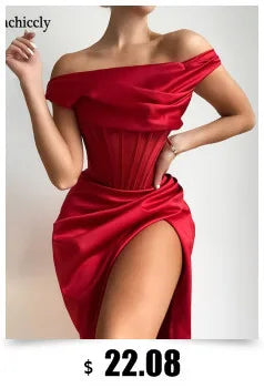 Kesiachiccly Off Shoulder Sexy Dress Women Vintage Bodycon Black Summer Dress Elegant Short Female Mini Party Club 2022 Dress
