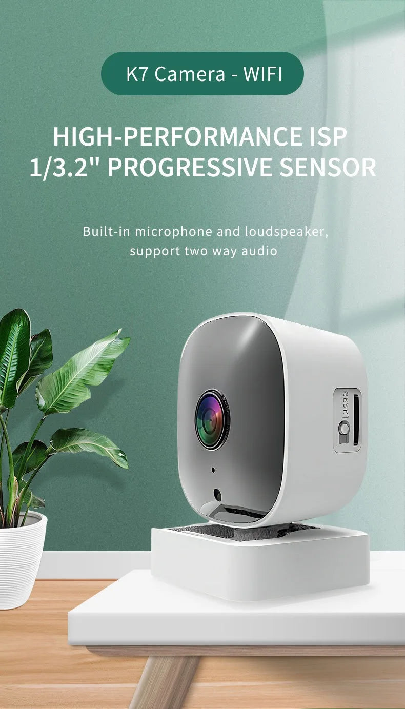 5MP WiFi Security Camera, 2K HD Smart Home Monitor with Night Vision & Motion Detection, 2.4GHz Camera