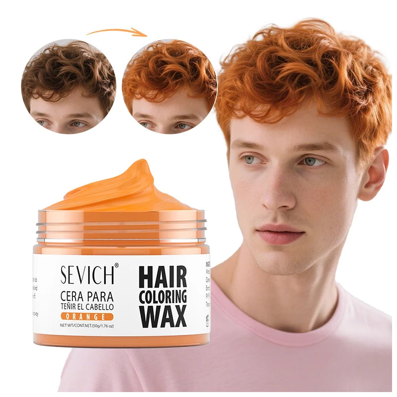 Valentine's Day DIY Hair Dyed Mud Hair Colour Wax Easy To Wash Coloring Cream One-time Hairs Beard and Eyebrows Colour Products