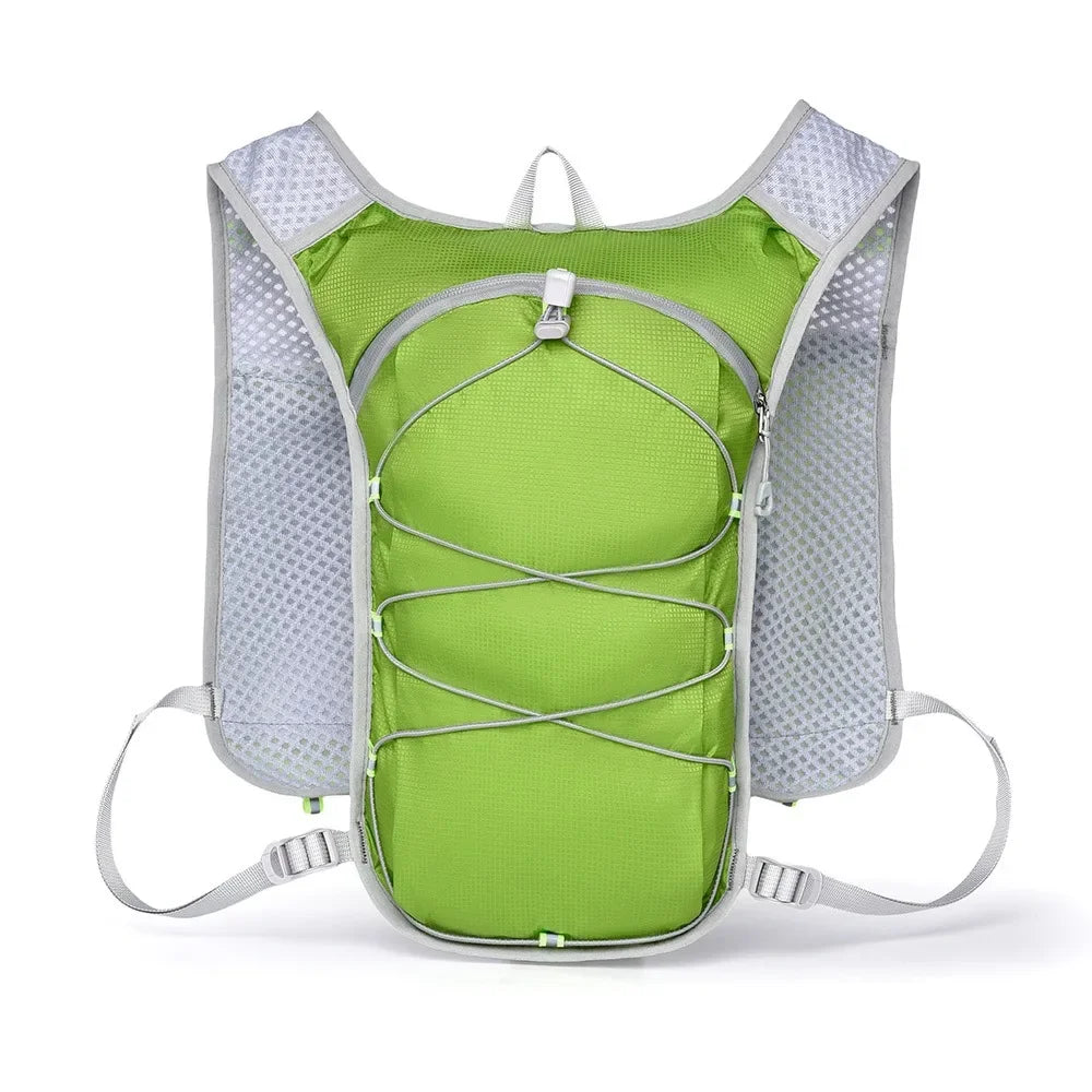 Waterproof Polyester Running Water Bottle Storage Vest Breathable With Phone Holder Marathon Hydrating Backpack Reflective