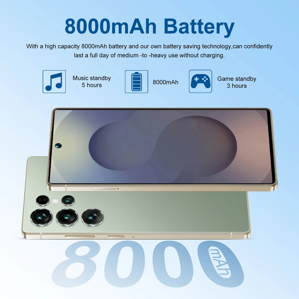 High Quality 2026 New S26 Ultra original intelligent 5G dual card dual standby system global version 8000mAh battery Arrival