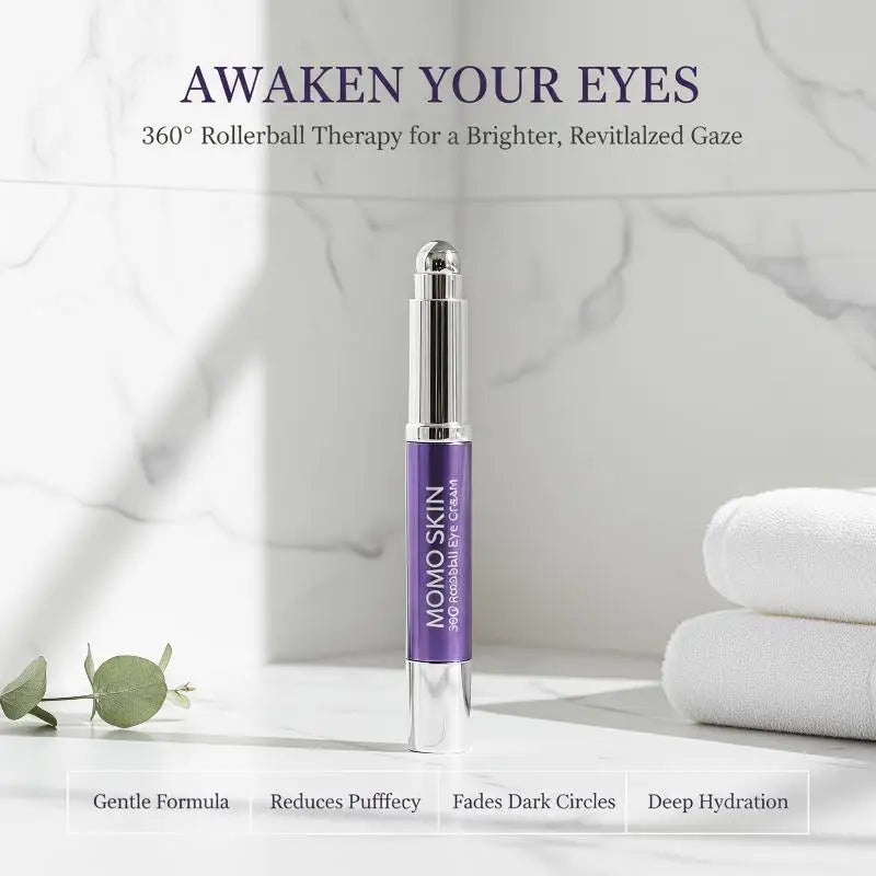 Anti Wrinkle Anti Dark Circle Eye Cream Roller Massager Moisturizing Eye Bags Anti Aging Hyaluronic Acid Eye Skin Care