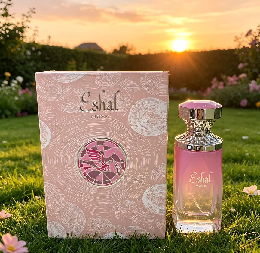 Paris-Corner Eshal Musk newly launched female perfume spray, sweet white flowers, soft food flavor, musk, 3.4oz100ml