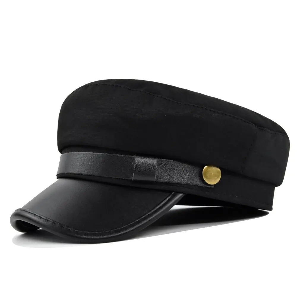 Navy Cap Vintage Flat Cap Octagonal Hat British Style Beret Hats Salior Hat Newsboy Hat Flat Peaked Caps Outdoor Travel