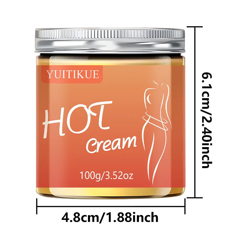 YUITIKUE 100g Hot Heating Firming Body Cream Deep Massage Lotion Boost Skin Elasticity Shape Waist Leg Butt Body Care