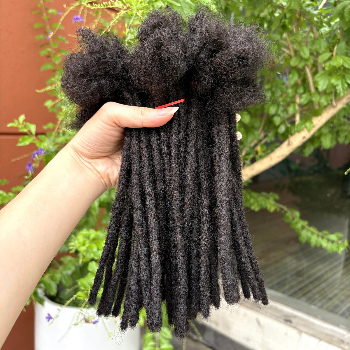 6-20inch 0.6cm Regular Loc Extension Human Hair 50 Strands Full Handmade 100% Human Hair Loc Dreadlock Extension for Men Women