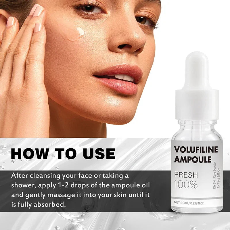 Volufiline Asiatica Ampoule 10ml Plumping Soothing Facial Serum Hydrating Moisturizing Essence Gentle Daily Skin Care Ampoule