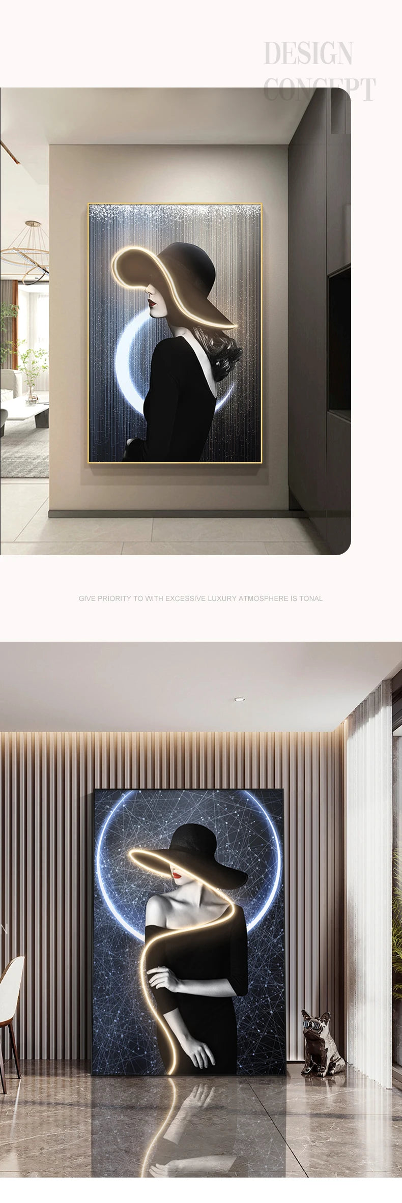 Modern Wall Lamp Fixture Luxury Art Decoration Beauty Led Lamp Living Room Dining Room Dining Room Bedroom Hanging Painting