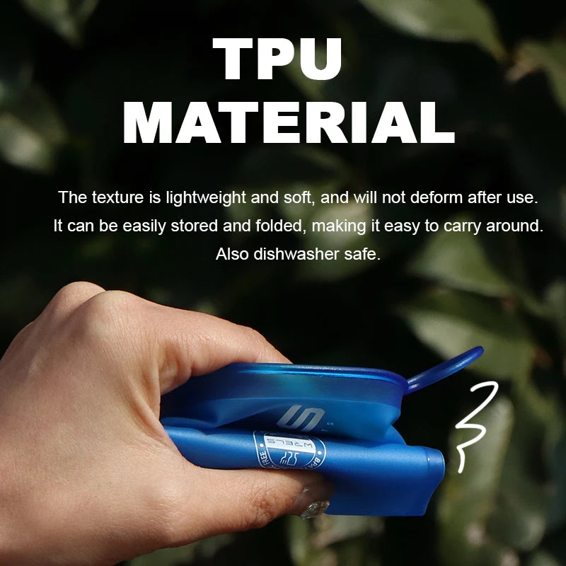 1pc 200ml Foldable Sports Water Cup Marathon Running Folding Soft Lightweight Leak Proof Easy Carry Hydration Bottle for Outdoor