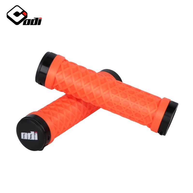 ODI Van Bicycle Handlebar Grips sillicone Lock-On Anti-slip Shock Absorption MTB Double Lock Ring for BMX Folding Bike Parts