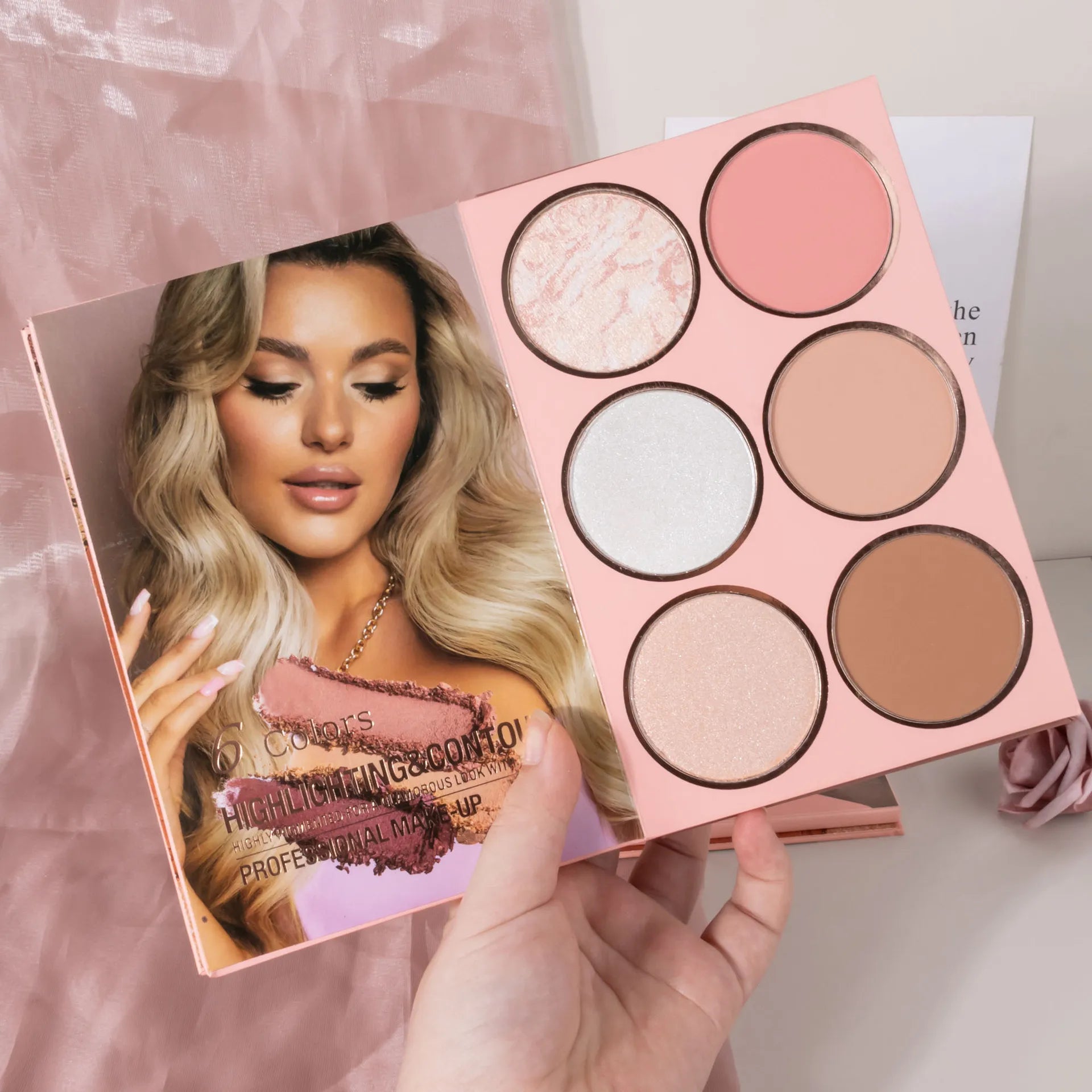 54-color Professional Makeup Palette Book Cosmetics Palette Matte Pearlescent Blush Highlight Contouring All-in-one Cosmetics