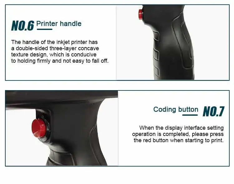 For HP Phezer P17 Handheld Inkjet Printer 12.7mm Smart Labeler for QR Bar Batch Code & Expiry Date 28 Languages Supported