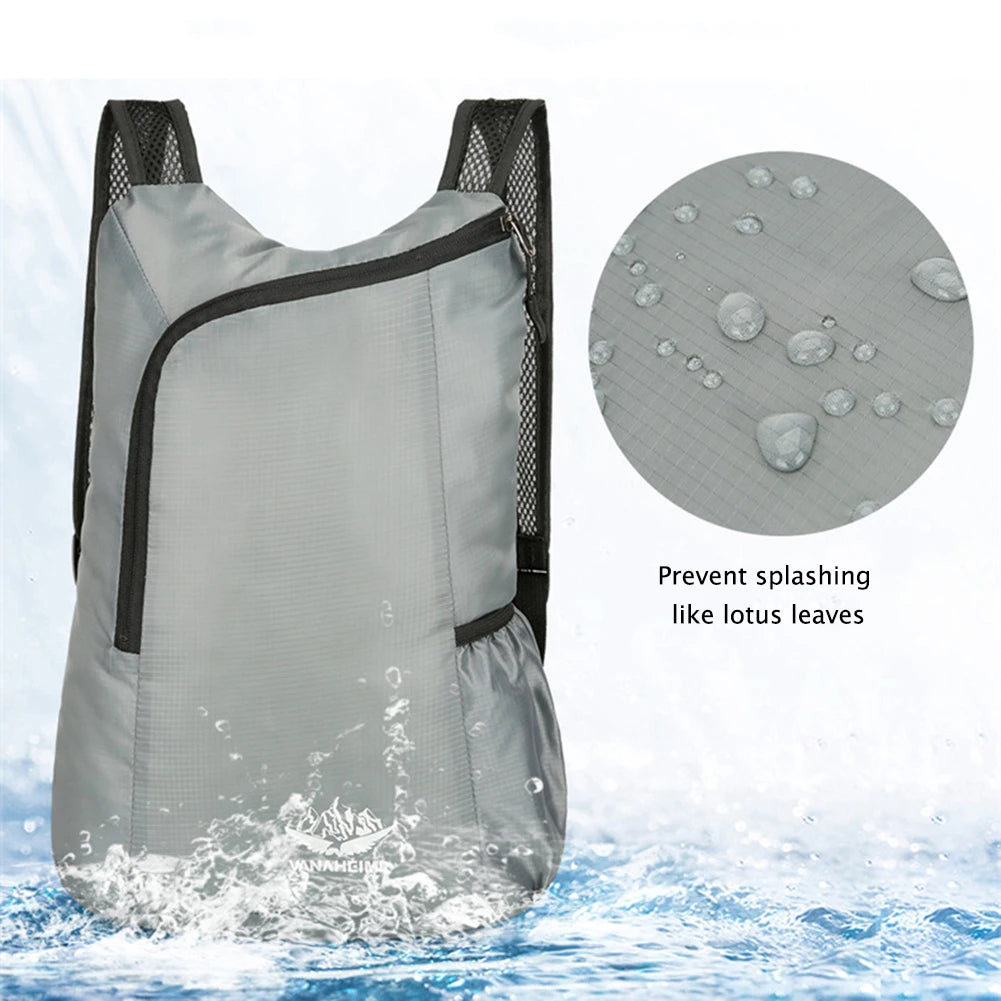 20L Unisex Lightweight Outdoor Backpack Portable Foldable Women Men Camping Hiking Travel Daypack Leisure Waterproof Sport Bag