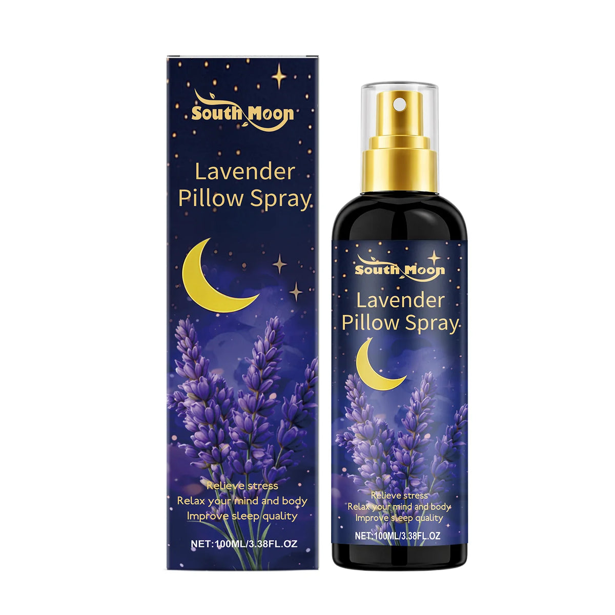 Sleep Spray Lavender for Pillows Relieve Anxiety Fall Asleep Improve Sleep Quality Natural Aromatherapy Body Relaxation Spray