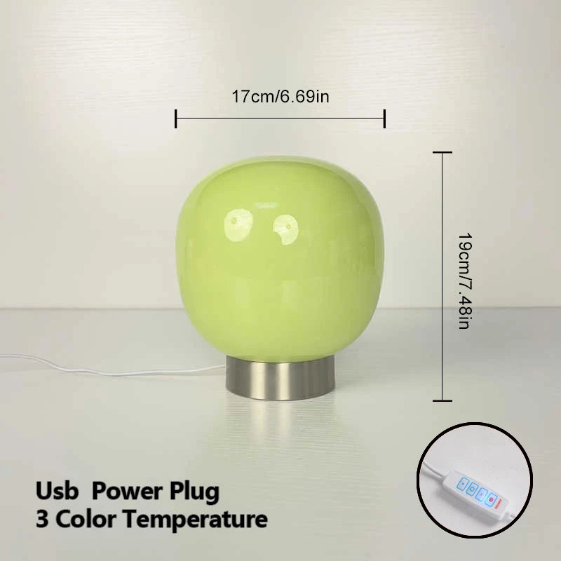Mochi Glow Soft Light Table Lamp LED Modern Minimalist Compact Bedroom Bedside Home Illumination Decor Ambient Night Light