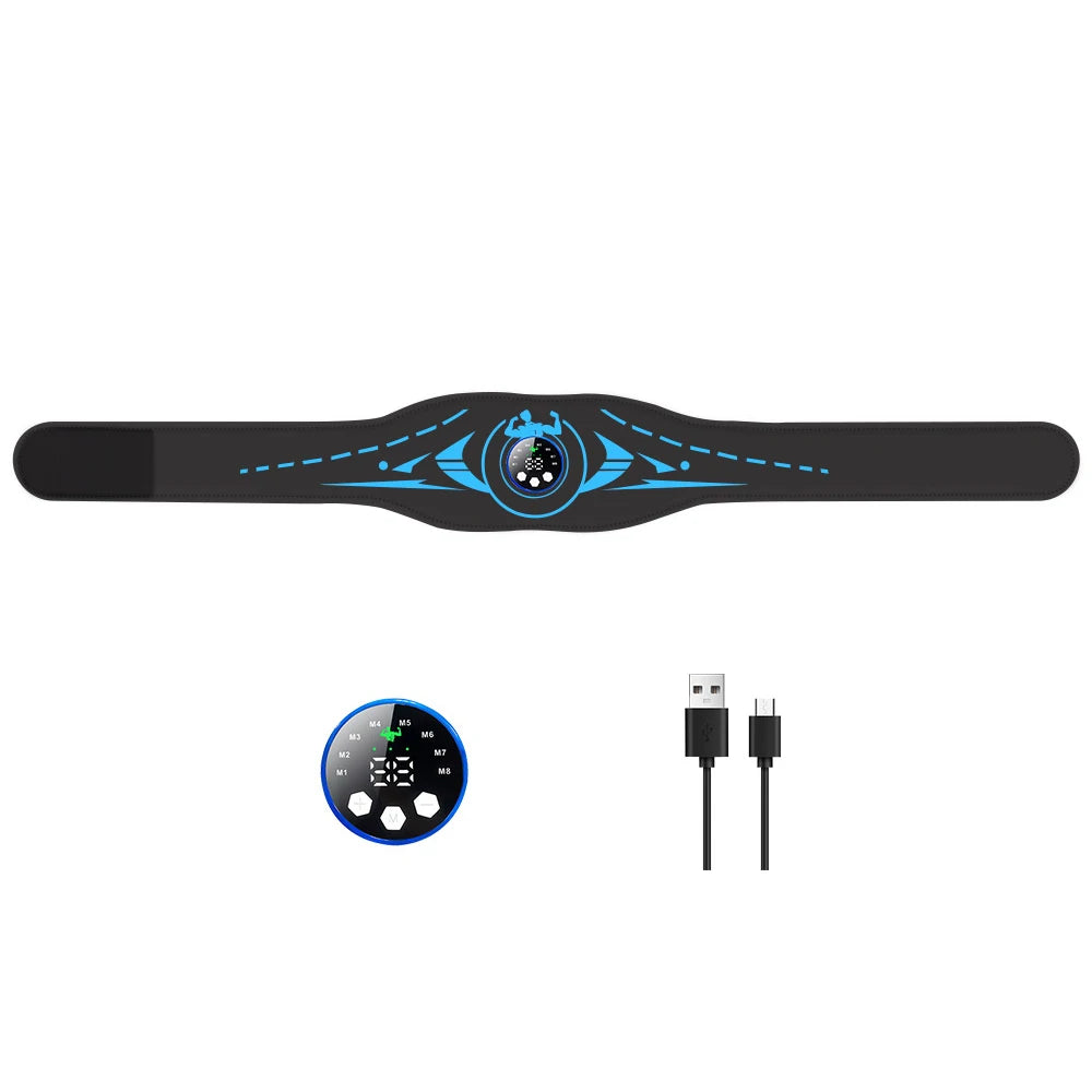 Abdominal Toning Belt EMS Muscle Stimulator Toner ABS USB Body Slimming Shaping Body Massager Lose Weight Home Gym Fitness