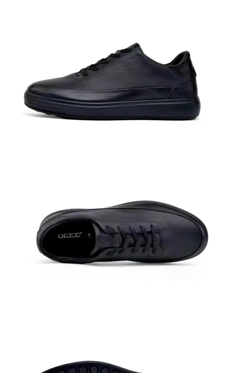 Fashion Men Shoes Genuine Leather Shoes Casual Lace-up Shoes Breathable Fashion Sneakers New