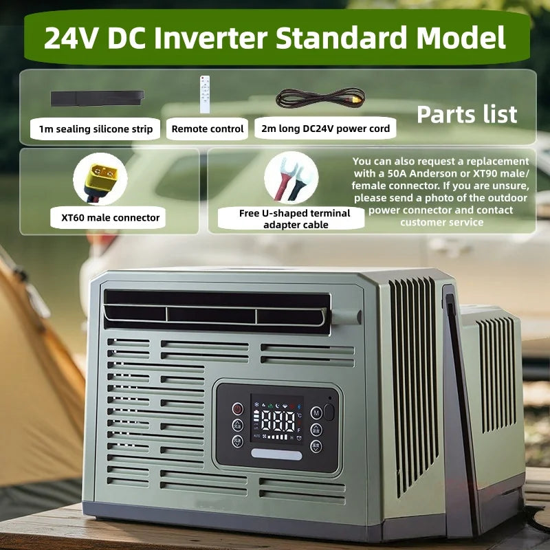Small Portable Car Energy Saving Air Conditioner Ductless Hassle -Free Portable Parking Air Conditioner for Car Window Mounting