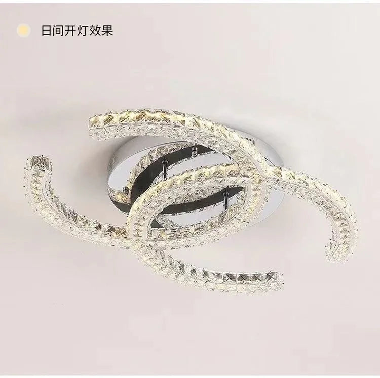 Modern 2024 New Special-shaped Crystal Chandelier Modern Simple Decoration Living Room Dining Room Home Decoration