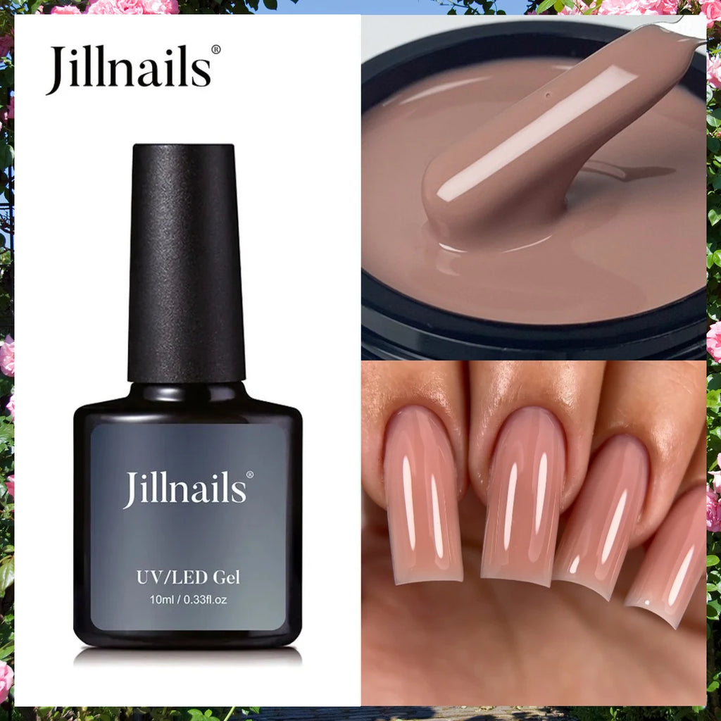 Jillnails Liquid Builder Nail Gel TPO Hema Free for Nail Extension Pink Brown Nude Milky White 50g/100g Nails UV Gel