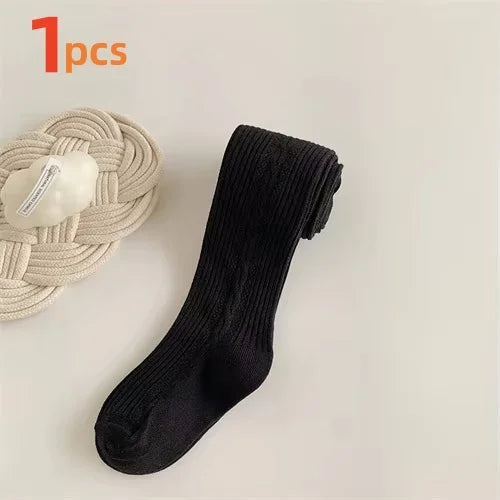 1/3pcs Kids Tights For Girls Cotton Knitted Children Baby Girl Tights Spring Soft Pantyhose Elegant Princess Leggings 2-8Years
