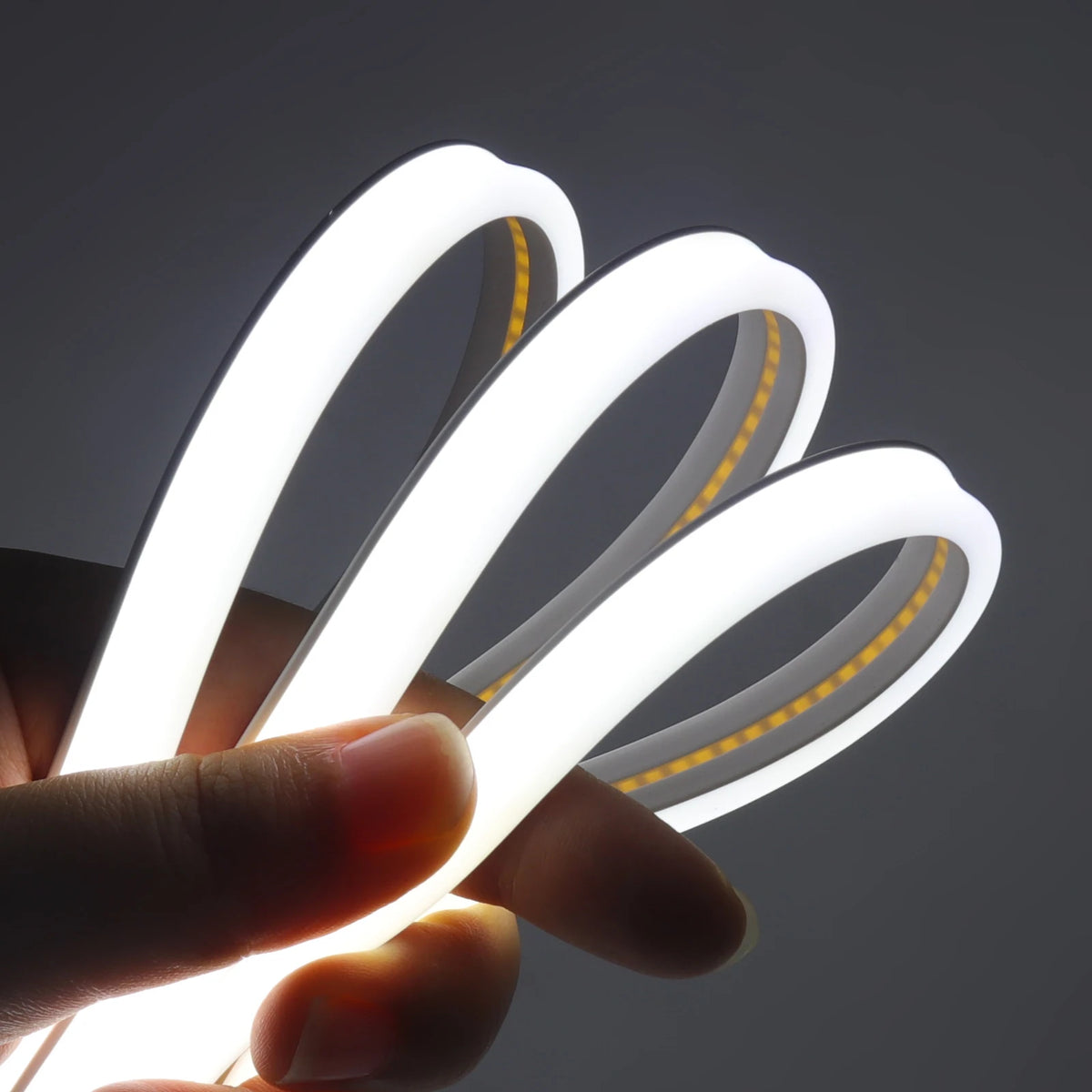 IP65 Waterproof COB LED Neon Strip 12V 24V 320Leds/M for Room Warm/Natural/Cool White Flexible Ribbon LED Light for Garden Decor